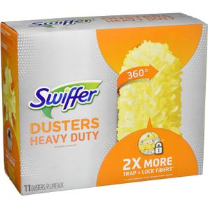 Swiffer Dusters Heavy Duty Multi-Surface Duster Refills for Cleaning, Unscented, 11 Count