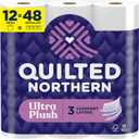 Quilted Northern Ultra Plush Toilet Paper, 12 Mega Rolls = 48 Regular Rolls, 3X Thicker*, 3 Ply Soft Toilet Tissue