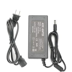 12V 5A Power Supply Adapter, AC100-240V to DC12V Converter Transformer with 5.5x2.5mm DC Output Jack for LED Strip Light,Wireless Router,ADSL Cats,Security Cameras