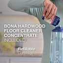 Bona Hardwood Floor Premium Spray Mop - Includes Wood Floor Cleaning Concentrate and Machine Washable Microfiber Cleaning Pad - Dual Zone Cleaning Design for Faster Cleanup