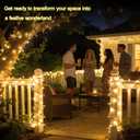 750LED Christmas Lights Outdoor Use, 240ft 12 Modes Warm White LED String Lights with Timer Dimmable, Waterproof Christmas Tree Lights for Xmas Patio Yard Fence Balcony Garden Decor Warm White