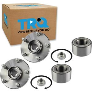 TRQ Front Wheel Bearing & Hub Kit with ABS Sensor Compatible with 2004-2011 Toyota Camry 2001-2007 Highlander 2004-2008 Solara