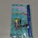 Lixada Fishing Rod Reel Combo Mini Pen Fishing Pole Kit Telescopic Fishing Rod Spinning Reel Combo Kit (1.6 m, Blue)