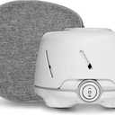 Yogasleep Dohm (White/Gray) & Travel Case (2 Piece Set) The Original White Noise Machine with Natural Sound from a Real Fan, Sleep Aid & Noise Cancelling For Adults & Baby, Office Privacy & Meditation