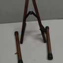 Wood Electric Guitar Stand With Non-Slip Rubber and Soft Foam Arms - Portable Folding A-Frame for Acoustic Guitars, Easy Assembly, Floor Display for Travel