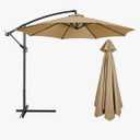 10 FT 6/8 Rib Umbrella Canopy Replacement Outdoor Market Patio Table Umbrella Strong and Thicck Canopy Cover for Backyard Garden Courtyard Swimming Pool Lawn (Canopy ONLY)