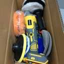 Cordless Buffer Polisher for De-walt 20v Max Battery, Brushless Rotary Car Buffer Polisher, Variable Speed 1000-6000 RPM, Detachable Handle Polisher for Car Detailing,Sanding Waxing (No Battery)