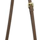 Allzedream Leather Purse Strap Replacement Crossbody Handbag Long Adjustable (Coffee)