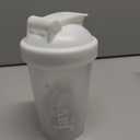 Javvy Shaker Bottle, White, 12 oz