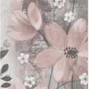 Trademark Fine Art WAP04367-C1432GG Floral Symphony Blush Gray Crop I by Silvia Vassileva, 14x32, Multicolor