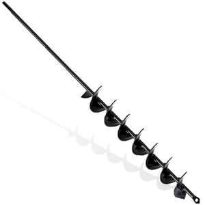 TCBWFY 2x32 Inch Auger Drill Bit for Planting - Long Handle Easy Planter Garden Auger - Bulb & Bedding Plant Augers - Post Hole Digger for 3/8Hex Drive