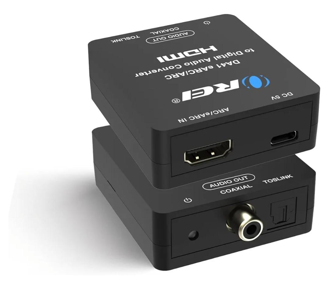 OREI eARC/ARC HDMI to Optical/Coaxial Audio Extractor, - Supports Dolby 5.1 Channel, DTS 5.1, LPCM 2.0 Channel HDTV Soundbar Speaker Amplifier (DA41)