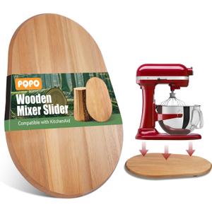 Wooden Mixer Slider Compatible with KitchenAid 6/7/8 Quart Bowl-Lift Stand Mixer, Kitchen Countertop Sliders