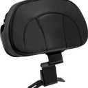 HDBUBALUS Motorcycle Front Driver Rider Backrest Pad Fits for Harley Touring CVO Street Glide Road King Special Classic Electra Glide 2009-2022 (Black Thread)