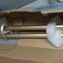 Umbra Ringlet Curtain Rod for Window, Adjustable 42" to 120", Gold