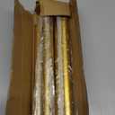 Gold Shower Curtain Rod 31 to 80 Inch,1 Inch Diameter Adjustable Spring Tension Stainless Steel Telescoping Rod,Easy Install,No Rust