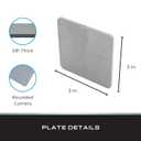 Tie Down 6 Pack 3" x 3" x 1/8" Steel Plates 11 Gauge A36 Carbon Steel Made in USA Weldable Steel for DIY, Bracing, and Mounting