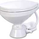 Jabsco 37010 Series, Electric Marine Toilet, Boating Head (Compact Bowl, Standard Seat)
