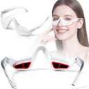 Under Red Light Eyeglass, Eye Red Light for Eye Fatigue, Mitigate Eye Bags, Dark Circles, Suitable for Both Men and Women at Home Or Business Trip