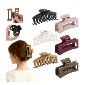 6 Pack Cloud Claw Clip for Women, 4" Large TPEE-Silicone Hair Claws, Bendable & Unbreakable Non-Slip Cozy Hair Clip for Thin/Thick/Curly Hair, Flexible & Durable All-Day Comfort Mutil Color 3