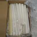 MTLEE Taper Candles 8/10/12 Multi Height Unscented Taper Candles 8 Burn Hours for Dinner Decorative Home Decoration Fall Thanksgiving Wedding Party Candlesticks(White,36)