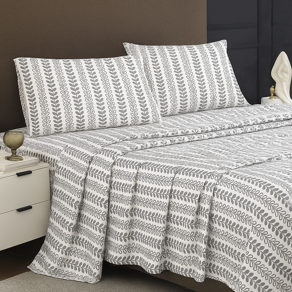 hometrends 400 Thread Count 100% Cotton Sheet Set - Sateen, Size: Queen 