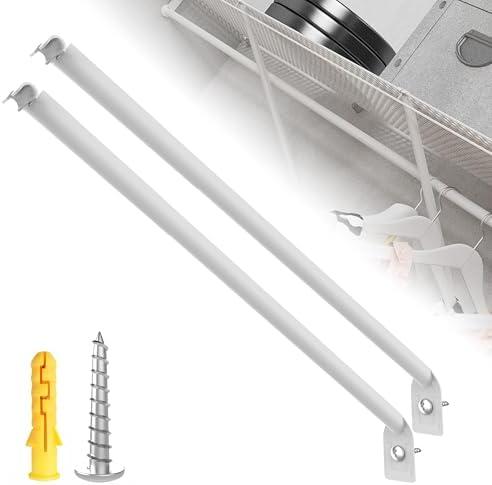 Yingsi-fty 15pack Wire Shelving Support Bracket,White Wire Shelf Support Bracket,Can Be Combined With Wire Shelf Brackets 16 Inch,Wire Shelving Support Brackets For Provide Support For Shelves (12 in)