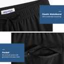 maamgic Mens 5 Inch Stretch Swimming Shorts Compression Liner Swim Trunks Swimwear Bathing Suits Beach Wear Swim Suits (Black, S)