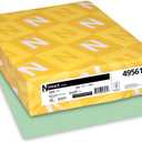 Neenah Paper Exact Index Card Stock, 110 lb Index Weight, 8.5 x 11, Green, 250/Pack