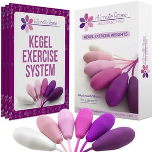Kegel Exercise System - Pelvic Floor Exercises - Set of 6 Premium Silicone Kegel Exercise Weights & Control with Training Kit for Women: Beginners & Advanced ((Pack of 1) Basic Kegel Set)