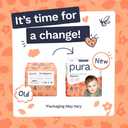 Pura Baby Diapers Size 4 (22-32 lbs) 54 Count Sensitive Skin | 12 Hour Leak Protection, New Blowout Blocker, Cloud Soft, Totally Chlorine Free*, Allergy UK Certified