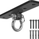 Dolibest Ceiling Mount Swing Hanger Heavy Duty Swing Set Hook for Porch Swing Hammock Chair Yoga Silk Suspension Straps Gymnastic Ring, Wall Anchor for Resistance Bands (900LB)