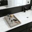 Extra Large Square Concrete Decorative Tray for Coffee Table Tray Decor  Ottoman Tray for Living Room - Bandejas Decorativas  Coffee Table Trays Decorative Centerpiece (Gray)