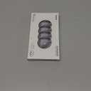 Air Tracker Tags-4 Pack and 4 Free Leather Keychain Holder Work with Apple Find My (iOS Only), Bluetooth Tracker Key Finder, Replaceable Battery Smart Tag Item Locator for Keys, Wallet, Luggage (Olive Black)