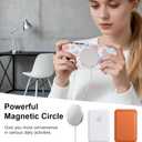 Case Designed for iPhone 16 Pro, Blue & Pink Bow Little Floral Pattern[Compatible with MagSafe] Hard PC+ Soft TPU Heavy Duty Shockproof Drop Protective Women Girls Phone Case