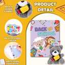 60 Pcs 30set Back to School Gifts for Students Mini Stuffed Animals Toys with Cards First Day of School Stuffed Keychains for Students Classroom Exchange Gifts