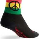 SockGuy, Peace, Classic Sock, Sporty and Stylish, 3 Inches - Small/Medium