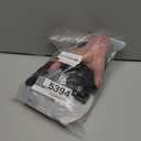 Women Wednesday Addams Wigs with Thing Hand Necklace and Headband Long Black Braided Wigs with Bangs for Halloween