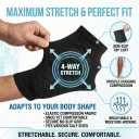 Soccer Shin Guards Shin Pads for Kids Youth Adult, Calf Compression Sleeve with Honeycomb Pads, Lightweight Calf Protective Gear for Football Soccer (Black, Large)