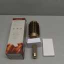 AIMIKE Round Hair Brush, Nano Thermal Ceramic & Ionic Tech, 2.1 Inch Barrel with Boar Bristles for Enhanced Texture, Golden, Hair Drying, Styling, Curling and Shine + 4 Free Clips