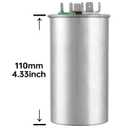 BOJACK 35+10 uF 6% 35/10 MFD 370/440 VAC CBB65B Dual Run Start Round Capacitor for Condenser Straight Cool or Heat Pump Air Conditioner or AC Motor and Fan Starting