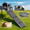 Foldable Dog Car Ramp Stairs, Lightweight Portable Pet Steps for Small, Medium & Large Dogs, Non-Slip SUV Dog Ladder for High Beds, Trucks & Cars, Supports Up to 150lbs