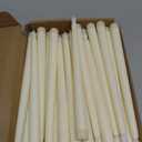 Treela 24 Pcs Flameless Taper Candles Battery Operated Bulk Fake 11 Inch Candles Light LED Candlesticks Flickering Tapered for Wedding Halloween Christmas Decoration(Ivory, Basic)