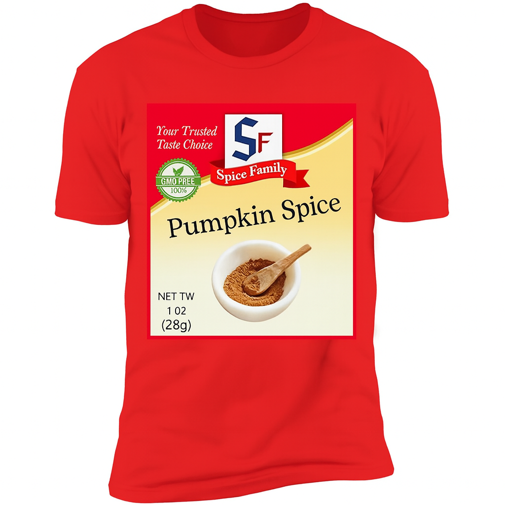 Pumpkin Spice Condiment Costume Holiday Spice Costumes T-Shirt,XL
