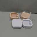 Kathfly 4 Pcs Pink White Hair Tie Organizer Portable Hair Accessory Storage Containers Stackable Tie Bobby Pin Holder Home Cotton Swab Dispenser Accessories Jewelry Organizer Box