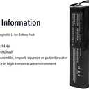 6400mAh Replacement Battery for Eufy RoboVac X8 Series Robot Vacuum fits Part Number PA61 Sweeping Robot Battery 14.4V 92.16Wh