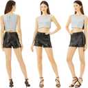 Coucoland Cropped Tank Top for Women - Womens Summer Sparkle Sequin Glitter Slimming Tops Camisole Trendy (S)