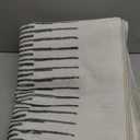 Wonnitar 5x7 Washable Striped Living Room Area Rug, Non-Slip Grey Boho Rugs for Bedroom, Low Pile Soft Minimalist Floor Carpets for Dining Room Home Office (Grey,5' x 7')