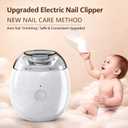 Electric Nail Clipper with LED Light, Cordless Nail Grinder Trimmer 3-Speed, Portable Nail Clippings Catcher, Electric Nail Clippers for Seniors, Kids, Men, Women
