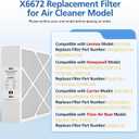 1 Pack X6672 16x25x5 MERV 16 Filter Compatible with Lennox X6672 and Lennox HCC16-28 Healthy Climate Carbon Clean MERV 16 Home Furnace Filter for HVAC System, Part Number HCF16-16, HCF16-10